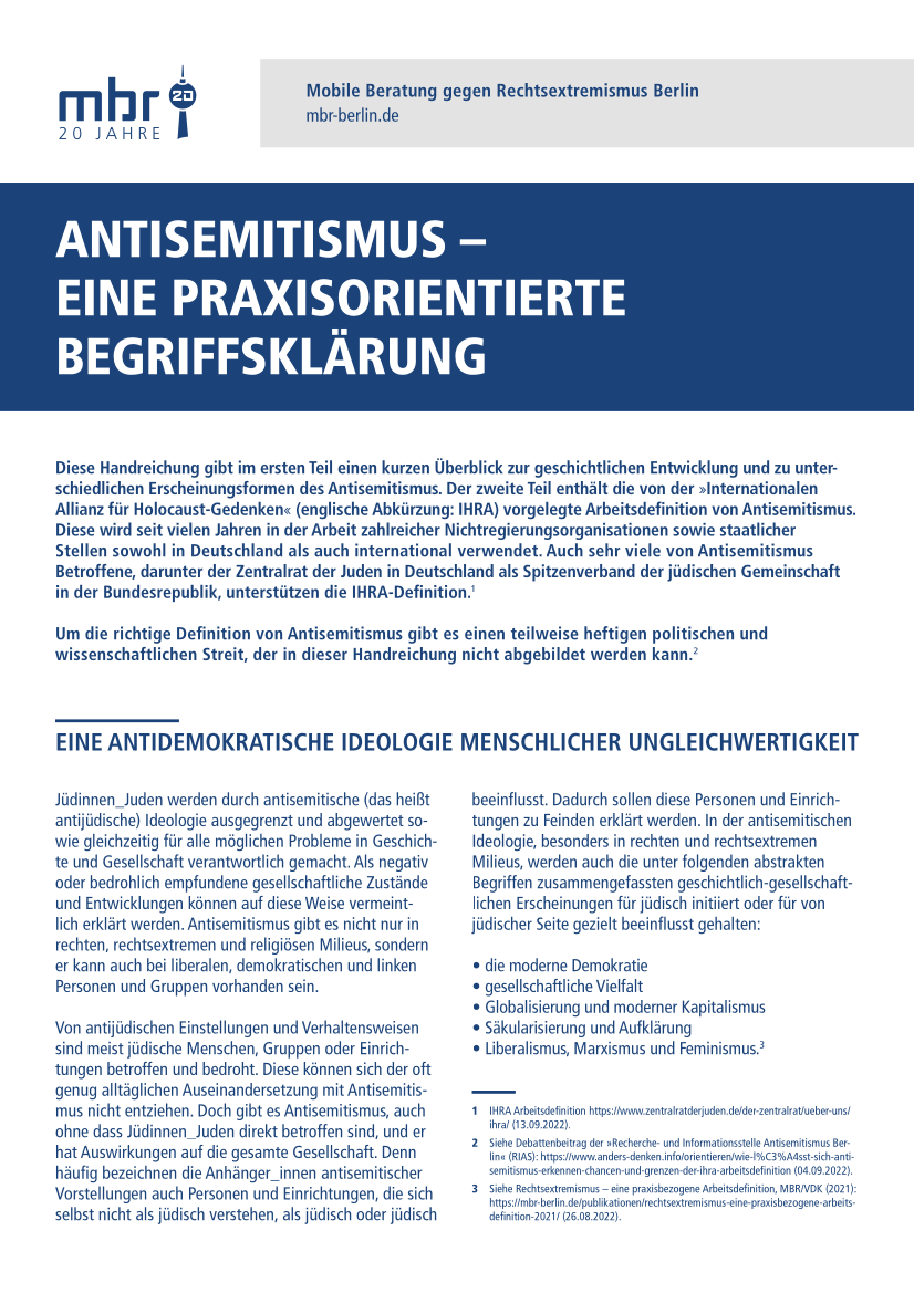 MBR_Handout Antisemitismus_Seite1